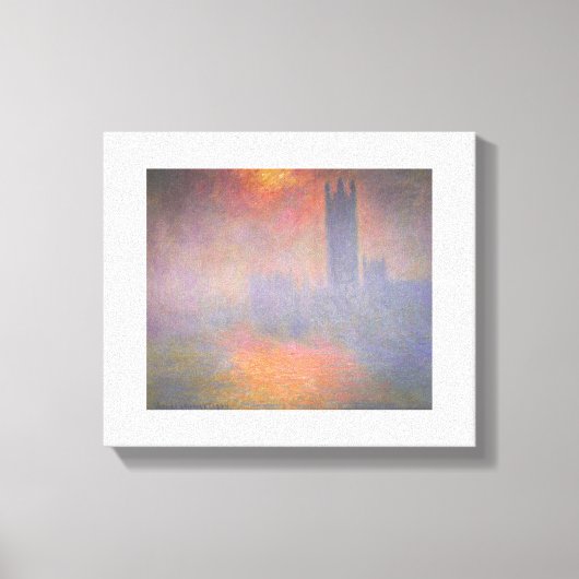 Claude Monet – Houses of Parliament London – 1904 Canvas Afdruk (Voorkant)