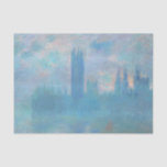 Claude Monet. Houses of Parliament London. Blauw Tissuepapier<br><div class="desc">Claude Monet "Houses of Parliament,  London" tissuepapier.</div>