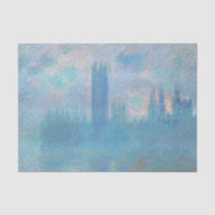 Claude Monet. Houses of Parliament London. Blauw Tissuepapier