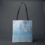 Claude Monet. Houses of Parliament London. Blauw Tote Bag<br><div class="desc">Claude Monet "Houses of Parliament,  London" canvas tas.</div>