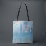 Claude Monet. Houses of Parliament London. Blauw Tote Bag<br><div class="desc">Claude Monet "Houses of Parliament,  London" canvas tas.</div>