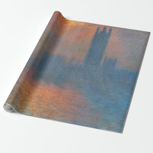 Claude Monet - Houses of Parliament London Cadeaupapier (Uitgerold)