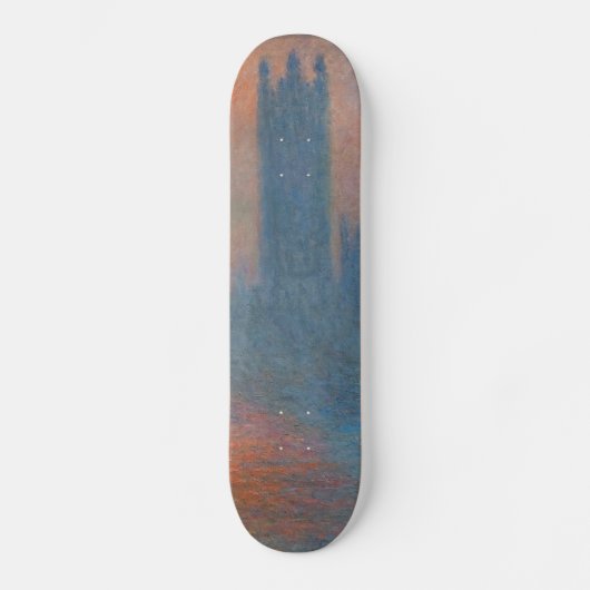 Claude Monet - Houses of Parliament London Persoonlijk Skateboard (Voorkant)