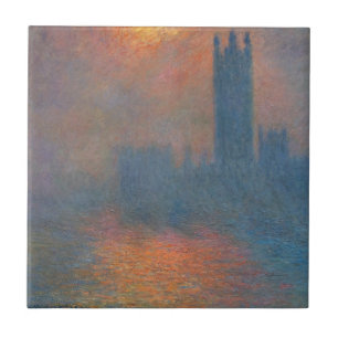 Claude Monet - Houses of Parliament London Tegeltje