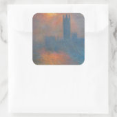 Claude Monet - Houses of Parliament London Vierkante Sticker (Tas)