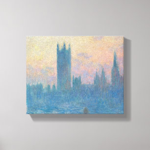 Claude Monet Houses of Parliament Zonsondergang Canvas Afdruk