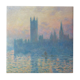Claude Monet Houses of Parliament Zonsondergang Tegeltje