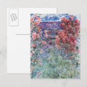 Claude Monet | Huis te Giverny, Roos Briefkaart (Voorkant / Achterkant)