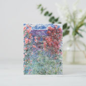 Claude Monet | Huis te Giverny, Roos Briefkaart (Staand voorkant)
