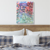 Claude Monet | Huis te Giverny, Roos Canvas Afdruk (Insitu (Slaapkamer))