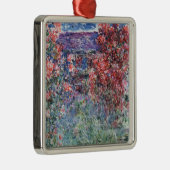 Claude Monet | Huis te Giverny, Roos Metalen Ornament (Rechts)