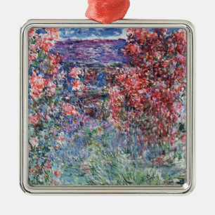 Claude Monet   Huis te Giverny, Roos Metalen Ornament