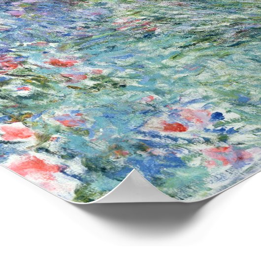 Claude Monet | Huis te Giverny, Roos Poster (Hoek)