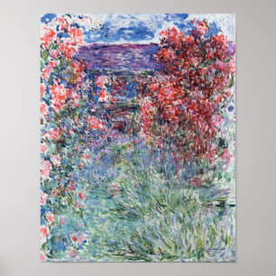 Claude Monet   Huis te Giverny, Roos Poster