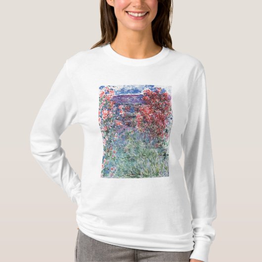 Claude Monet | Huis te Giverny, Roos T-shirt (Voorkant)