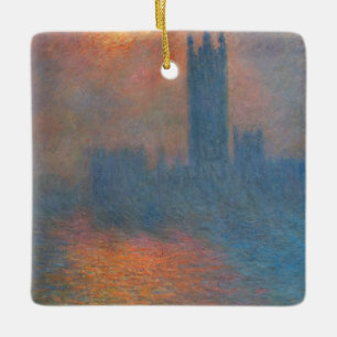 Claude Monet - Huizen van het Parlement Londen Keramisch Ornament
