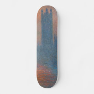 Claude Monet - Huizen van het Parlement Londen Persoonlijk Skateboard