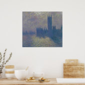 Claude Monet | Huizen van het Parlement, Stormy Sk Poster (Keuken)