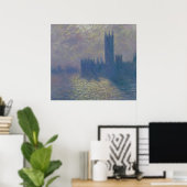 Claude Monet | Huizen van het Parlement, Stormy Sk Poster (Thuiskantoor)