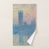 Claude Monet Huizen van het Parlement Zonsondergan Bad Handdoek (Handdoek)
