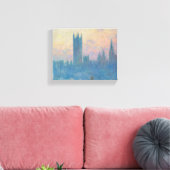 Claude Monet Huizen van het Parlement Zonsondergan Canvas Afdruk (Insitu (Woonkamer))