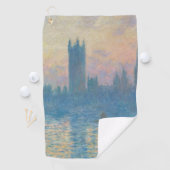 Claude Monet Huizen van het Parlement Zonsondergan Golfhanddoek (Insitu)