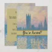 Claude Monet Huizen van het Parlement Zonsondergan Kaart (Voorkant / Achterkant)