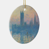 Claude Monet Huizen van het Parlement Zonsondergan Keramisch Ornament (Rechts)