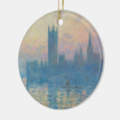 Claude Monet Huizen van het Parlement Zonsondergan Keramisch Ornament (Links)