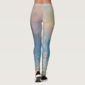 Claude Monet Huizen van het Parlement Zonsondergan Leggings (Achterkant)