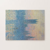 Claude Monet Huizen van het Parlement Zonsondergan Legpuzzel (Horizontaal)
