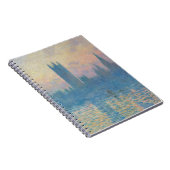 Claude Monet Huizen van het Parlement Zonsondergan Notitieboek (Rechterzijde)