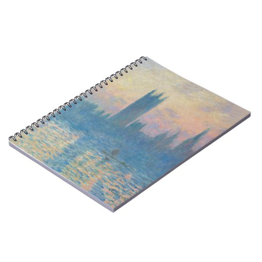 Claude Monet Huizen van het Parlement Zonsondergan Notitieboek (Linkerzijde)