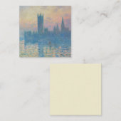 Claude Monet Huizen van het Parlement Zonsondergan Notitiekaartje (Voorkant / Achterkant)