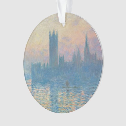 Claude Monet Huizen van het Parlement Zonsondergan Ornament (voorkant)