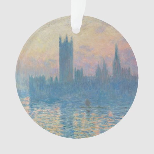 Claude Monet Huizen van het Parlement Zonsondergan Ornament (voorkant)