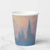 Claude Monet Huizen van het Parlement Zonsondergan Papieren Bekers (Achterkant)