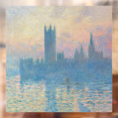 Claude Monet Huizen van het Parlement Zonsondergan Raamsticker (Vel 2)