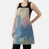 Claude Monet Huizen van het Parlement Zonsondergan Schort (Insitu)