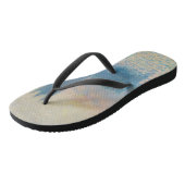 Claude Monet Huizen van het Parlement Zonsondergan Teenslippers (Schuin)