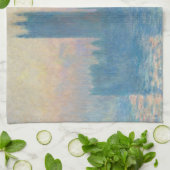 Claude Monet Huizen van het Parlement Zonsondergan Theedoek (Gevouwen)