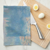 Claude Monet Huizen van het Parlement Zonsondergan Theedoek (Quarter Fold)