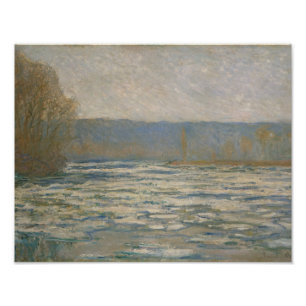 Claude Monet - IJsheid breekt uit de Seine Foto Afdruk