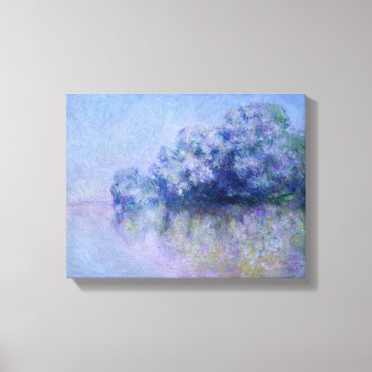 Claude Monet Île aux Orties bij Vernon Canvas Afdruk (Voorkant)