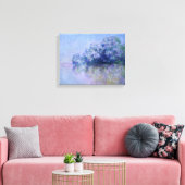 Claude Monet Île aux Orties bij Vernon Canvas Afdruk (Insitu (Woonkamer))