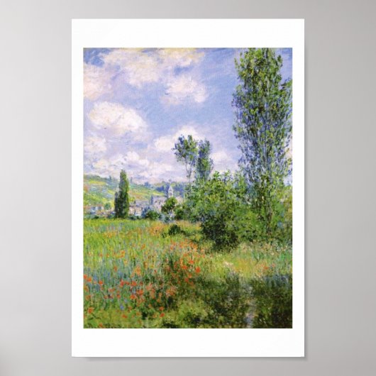 Claude Monet Ile Saint Martin Vetheuil Poster (Voorkant)
