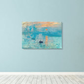 CLAUDE MONET - Impressie, zonsopgang 1872 Canvas Afdruk (Insitu (Houten vloer))