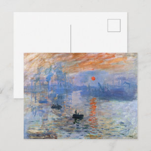 Claude Monet Impressie Zonsopgang 1872 Haven Kunst Briefkaart