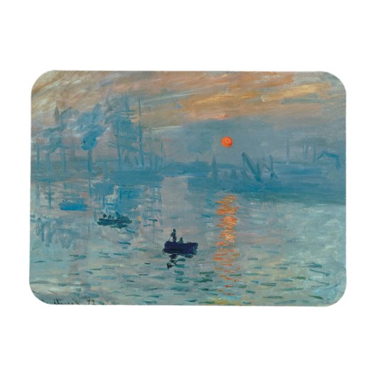 CLAUDE MONET - Impressie, zonsopgang 1872 Magneet (Horizontaal)