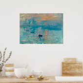 CLAUDE MONET - Impressie, zonsopgang 1872 Poster (Keuken)
